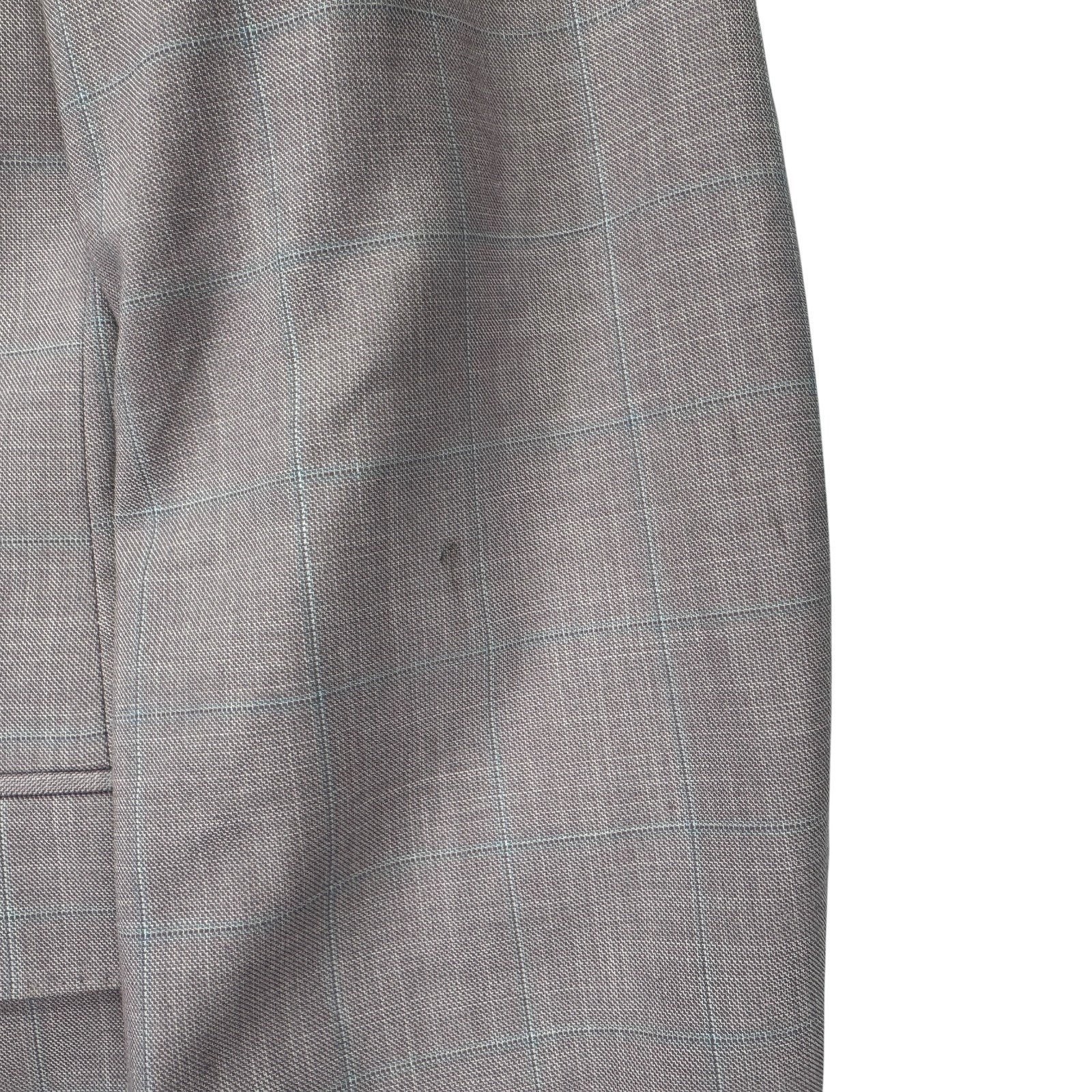 Tayion Mens Agordy Regular Fit Windowpane Suit Jacket Pink Blue 42l — image 4 of 7
